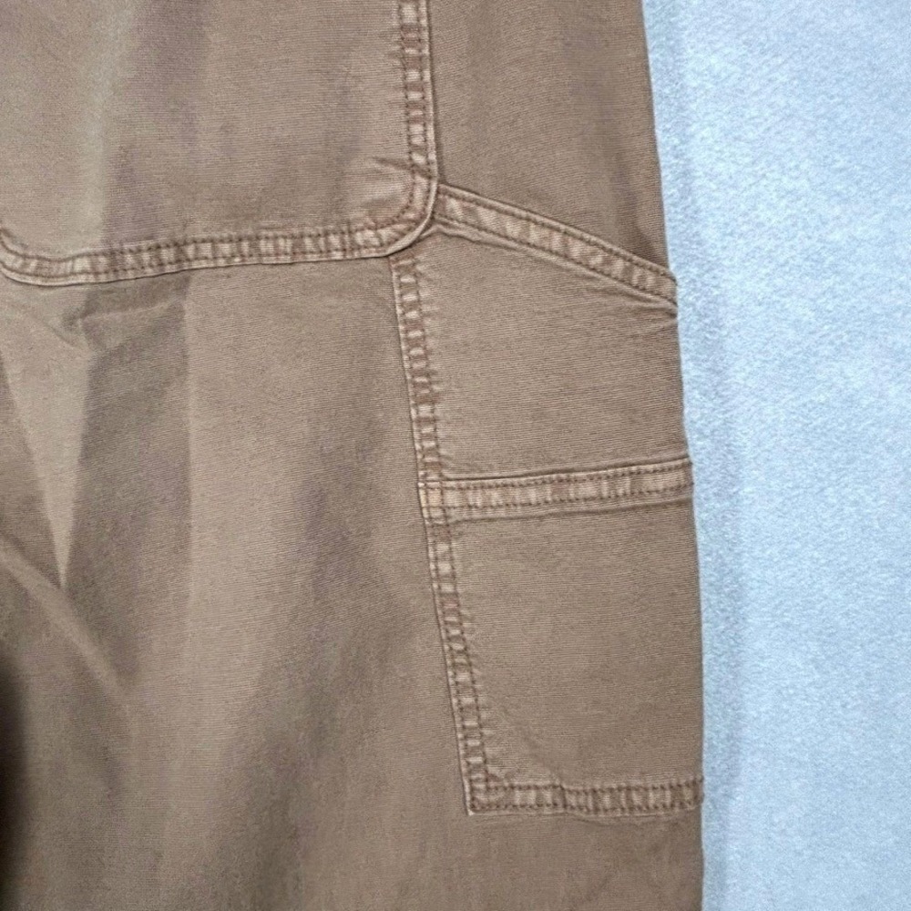 American Eagle Women's‎ Tan Carpenter Pants 20W High Rise Straight Utility Cargo - Picture 14 of 16